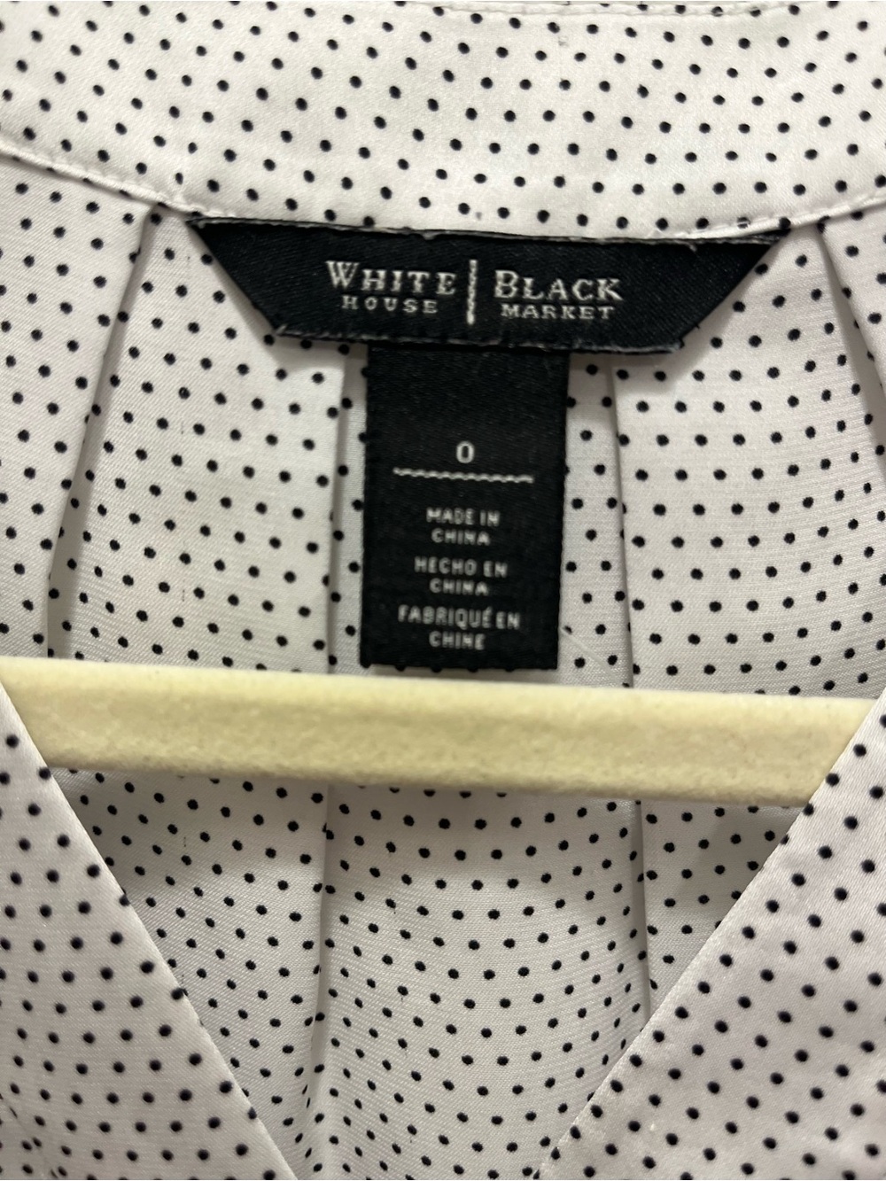 WHBM Polka Dot Sleeveless Blouse - Picture 3 of 4